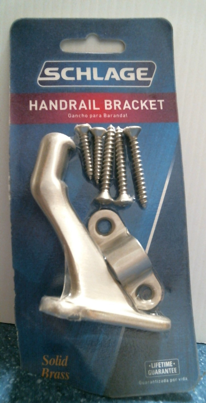 Schlage Handrail Bracket, Satin Nickel  (68091)  FS