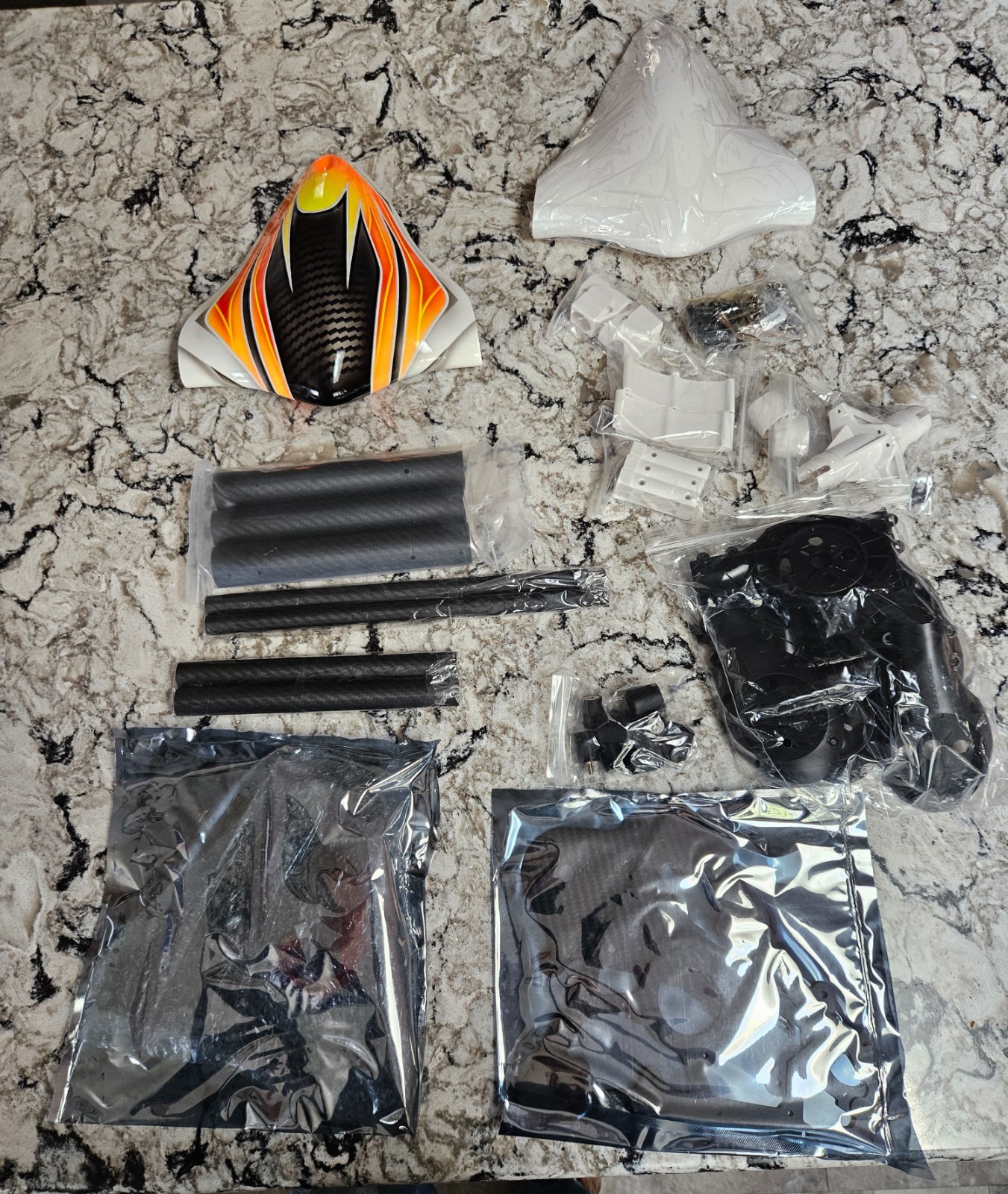 RCTimer Tri-Trooper Y6 Multirotor Frame New w/ 2 Canopies RC Drone Quadcopter Ra