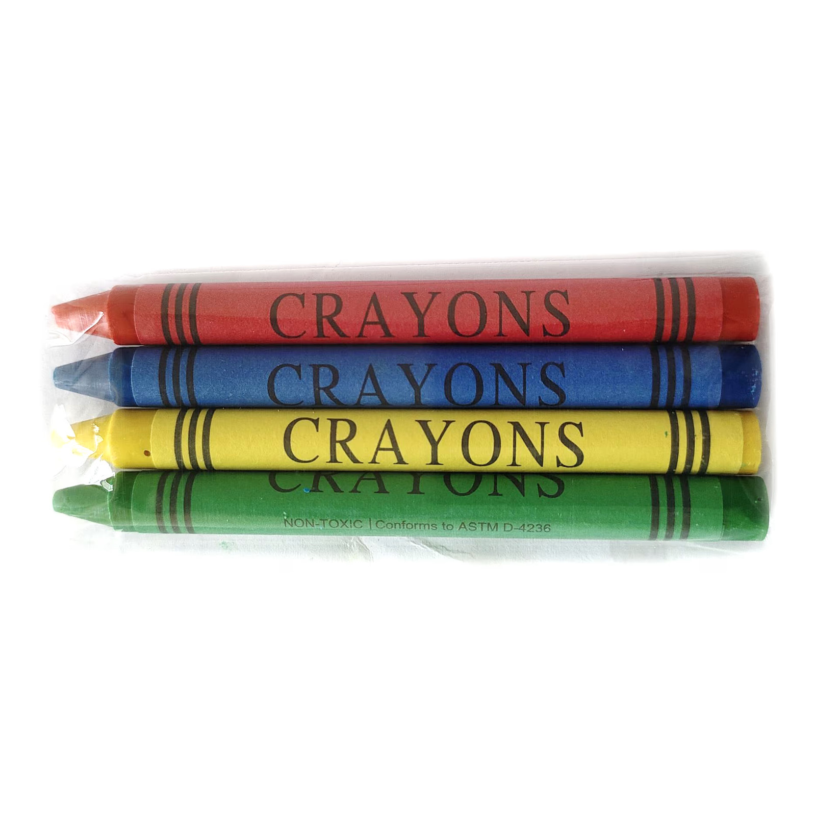 Darling Foodservice Cello Wrapped 4-Pack Crayons - 360 / CS