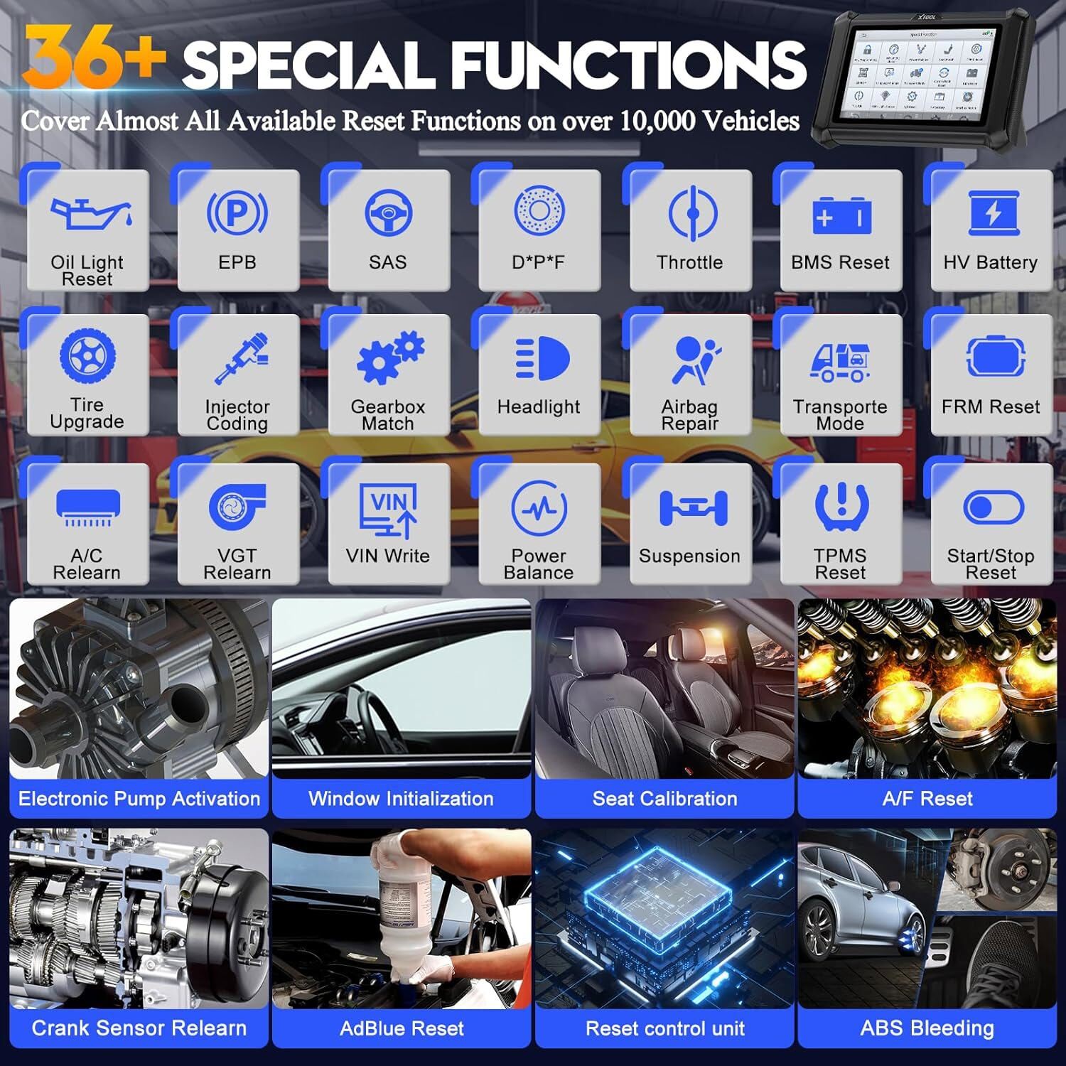 2024 XTOOL D7W Wireless WIFI Car Bidirectional Scanner Full System Diagnostic