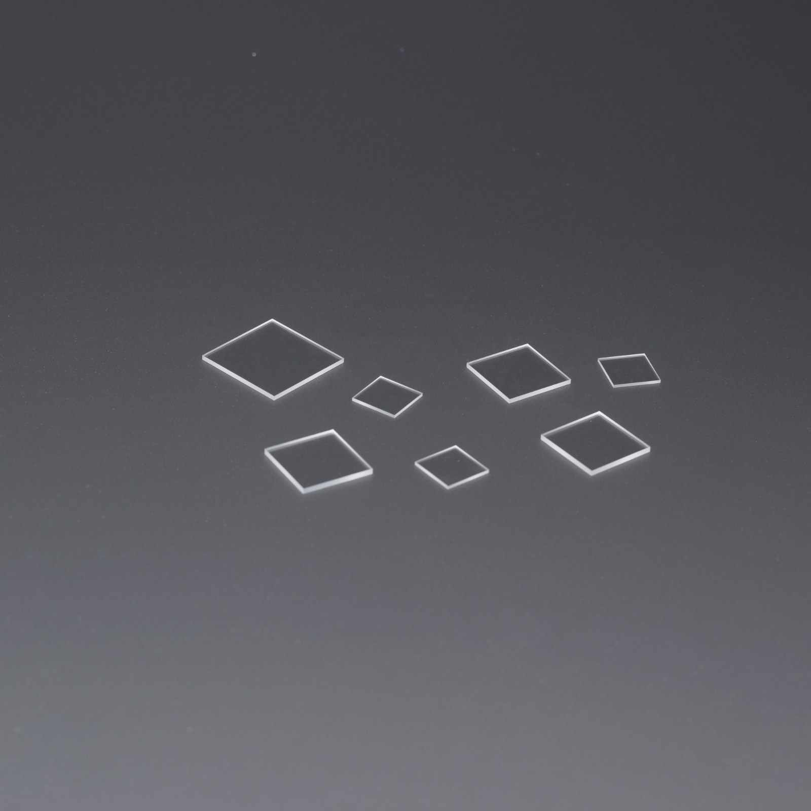 1pc L2.8/3/4/5/10mm Small Square Sapphire Glass Sheet Optical Glass Substrate