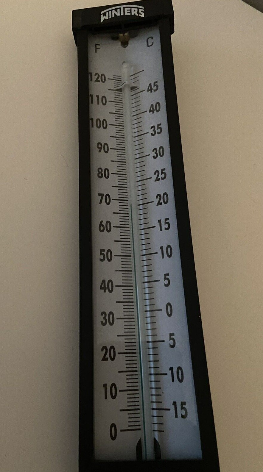 Winters Industrial Thermometer 0 - 120 Degrees Fahrenheit  3/4" TIW01LF READ