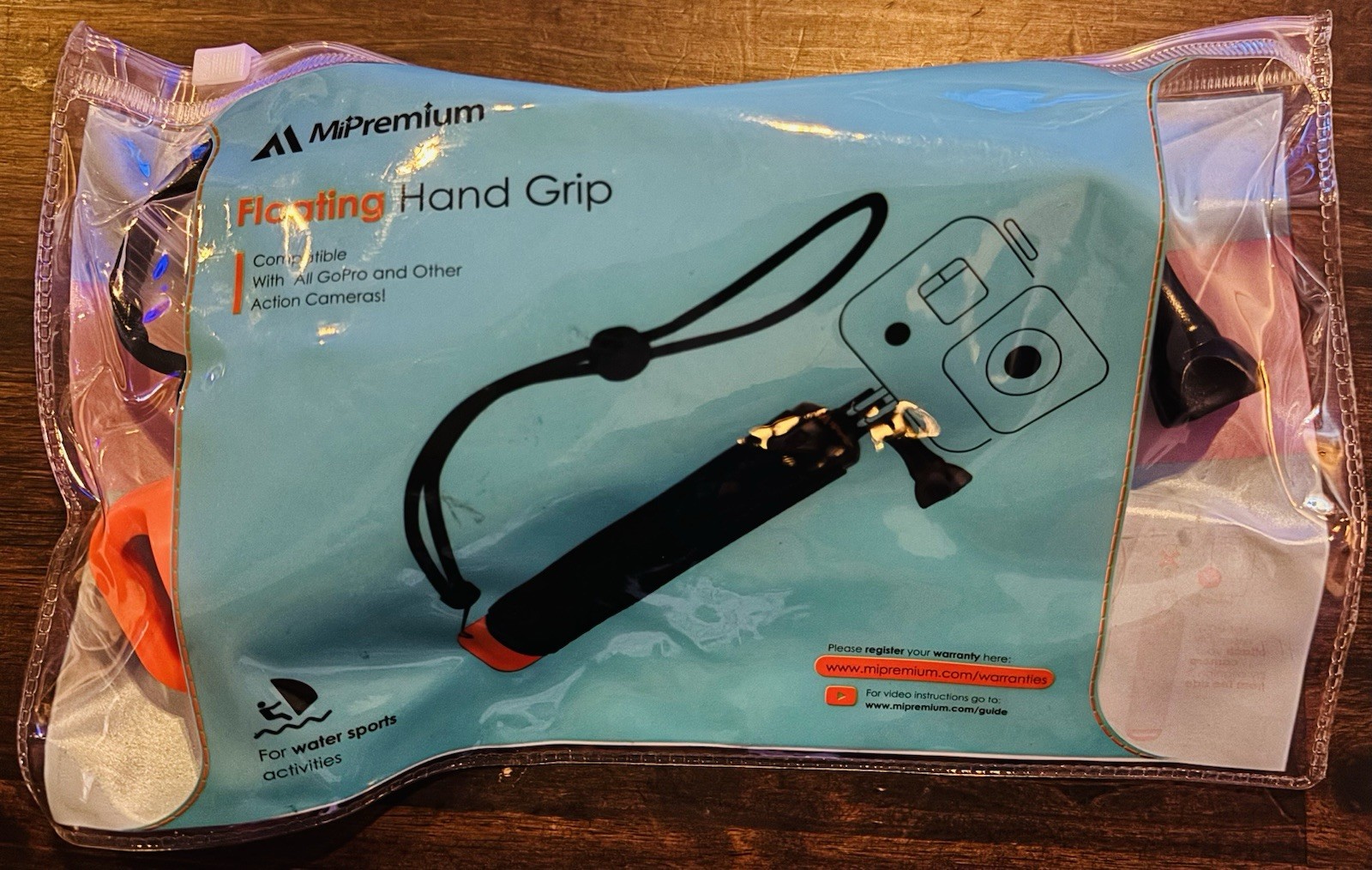 Waterproof Floating Hand Grip compatible w/ GoPro & other action Cameras - New!