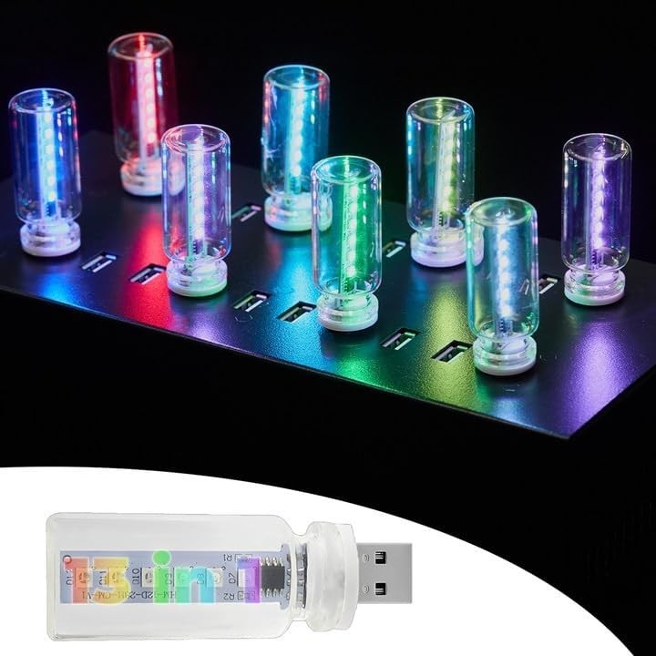 13 in 1 Car USB Night Light Touch Dimmable LED Filament Lamp, USB Interior Car L