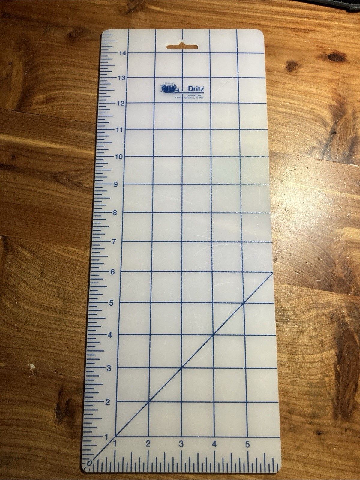 *Vintage Dritz 6" x 15" Cutting Mat Board WHITE