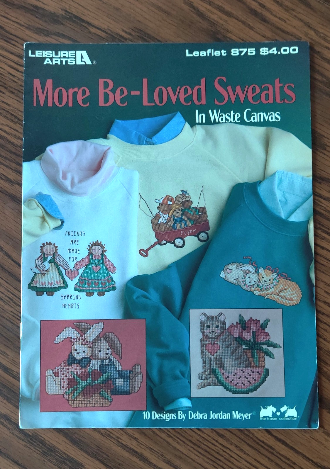 Leisure Arts #875 More Be-Loved Sweats in Waste Canvas