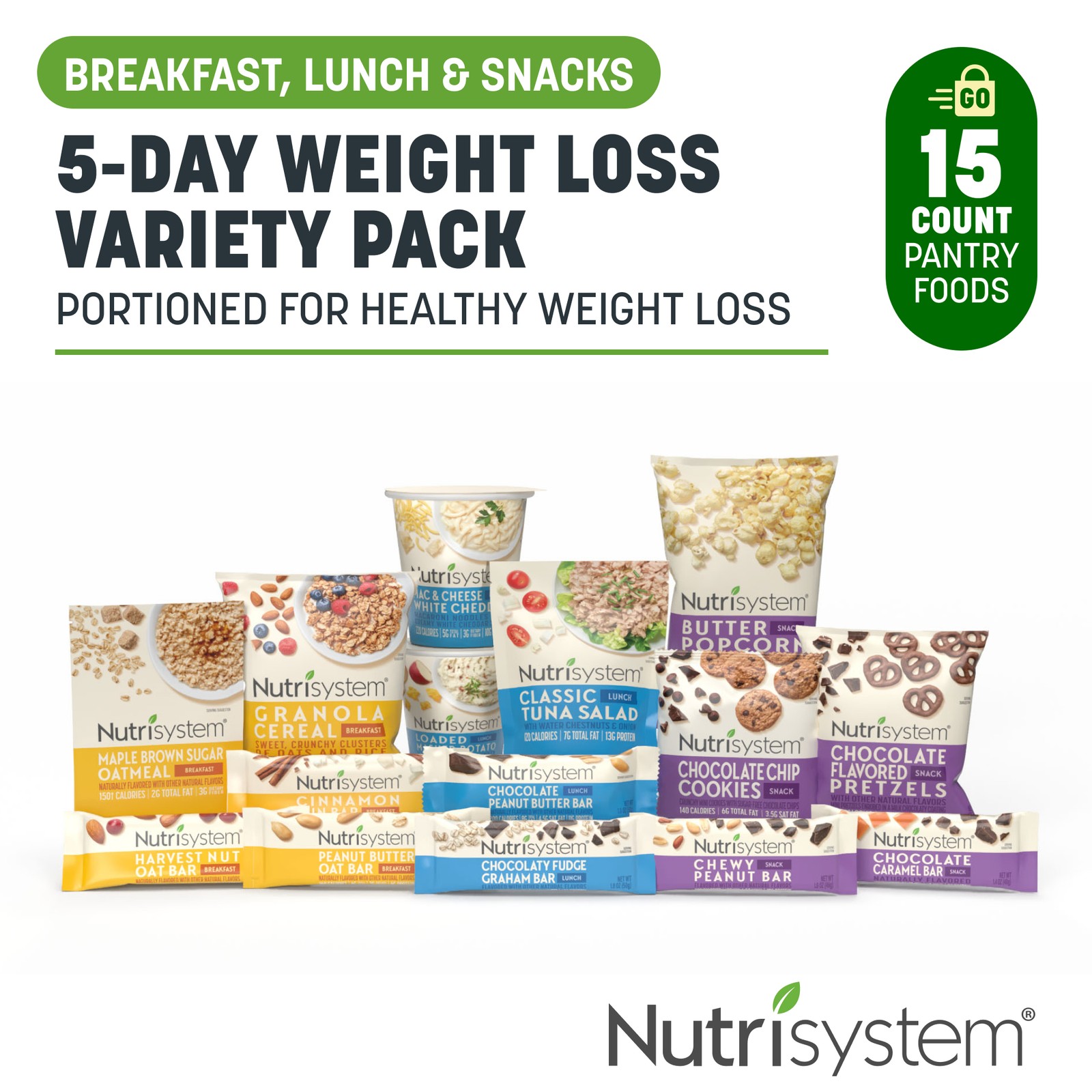 5-Day Weight Loss Variety Pack Meals, Breakfasts & Snacks