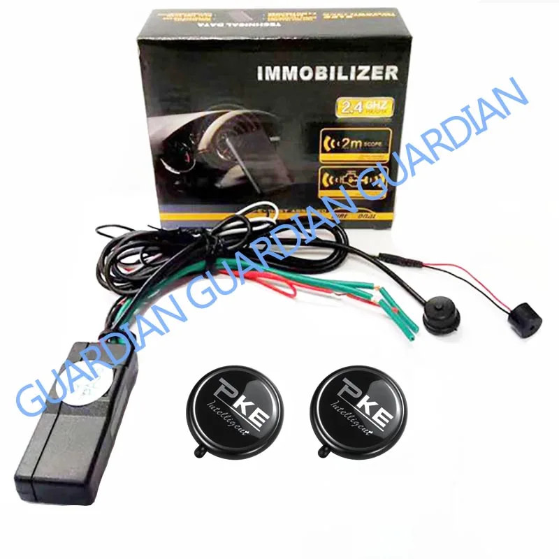 Universal 2.4G Wireless Immobilizer Car Alarm Engine Lock System Anti-Hijacking