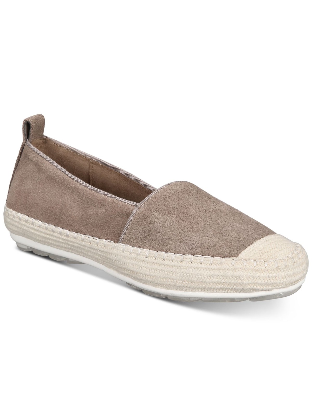AQUA COLLEGE Womens Brown Blink Wedge Slip On Leather Espadrille Shoes 9 M