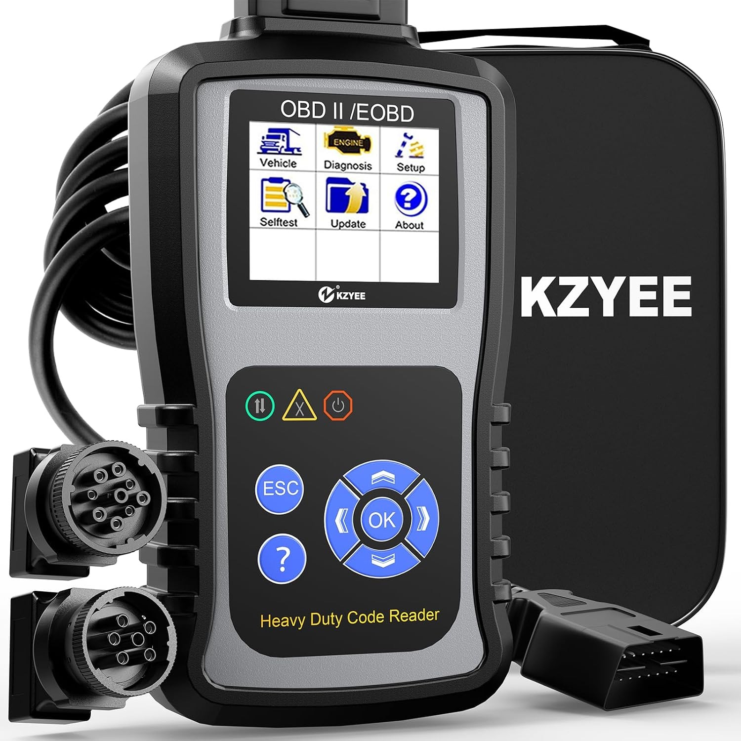 KZYEE KC601 Heavy Duty Truck Scanner Diagnostic Tool Code Reader Reset DPF ABS