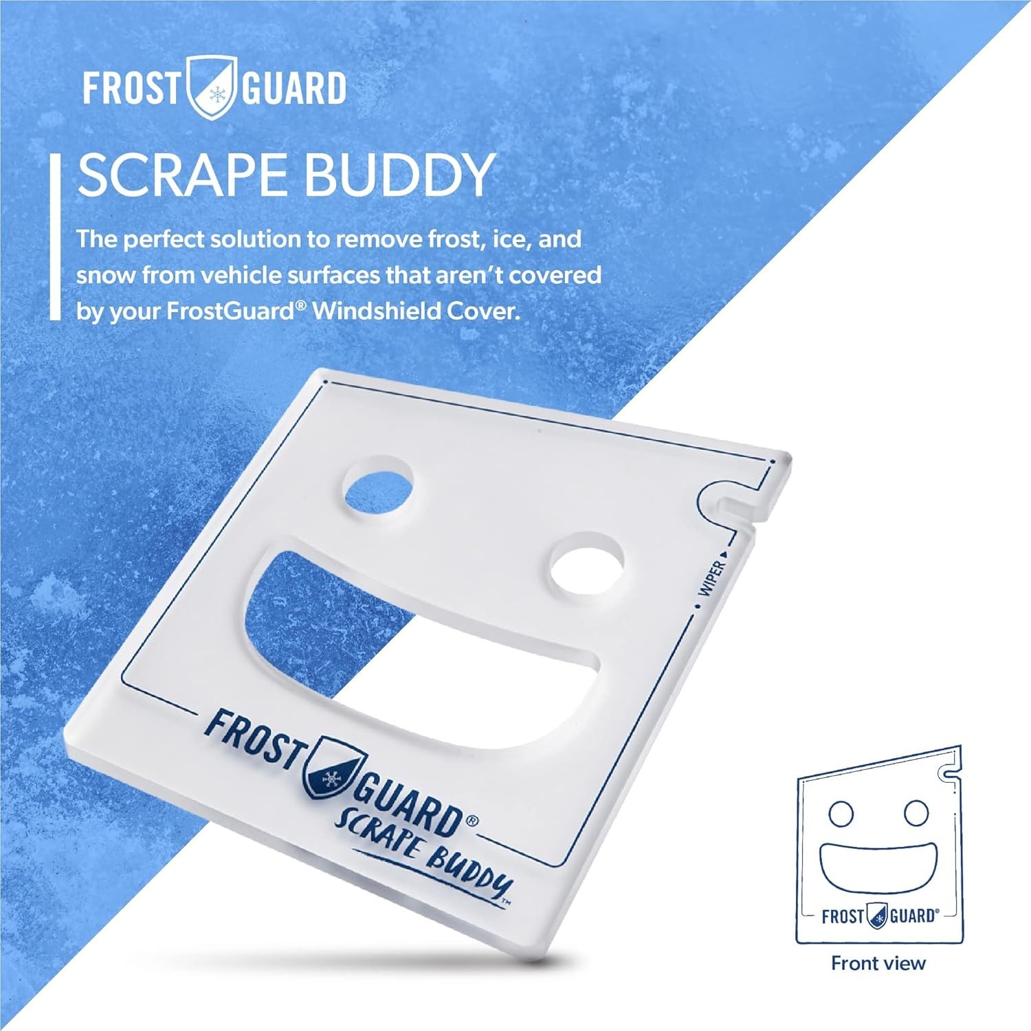 FrostGuard Scrape Buddy Car Ice Scraper - Clear Frost