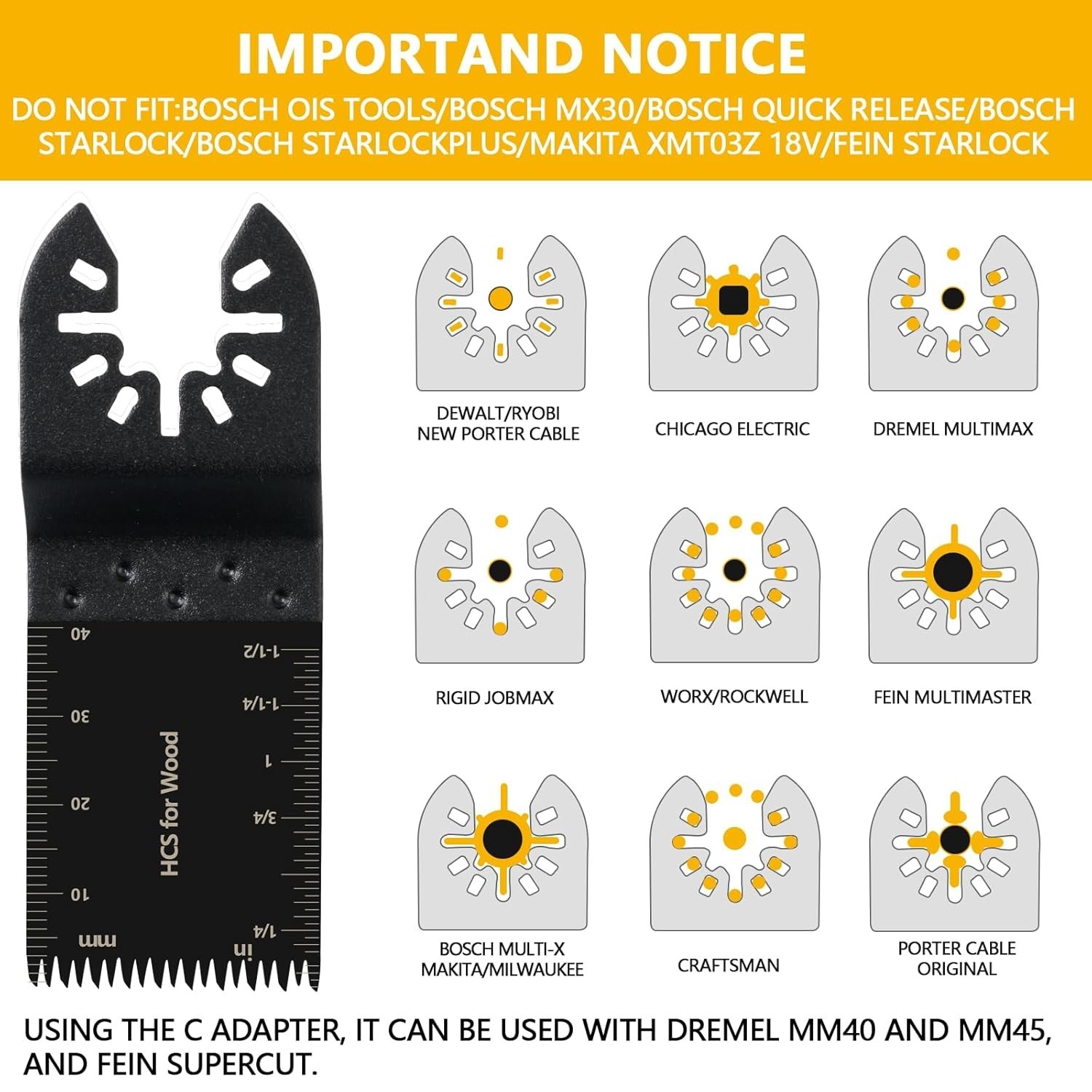 Professional 96-Pack Multi-Tool Blades - Carbide, Quick-Release & User-Friendly
