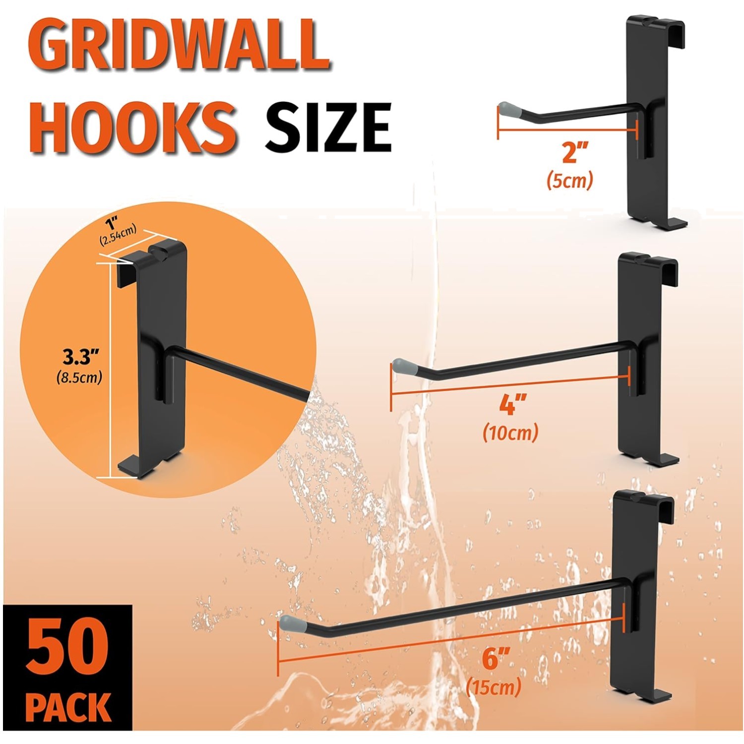 Metal Display Hangers 50 Pack - Retail & Craft Fair