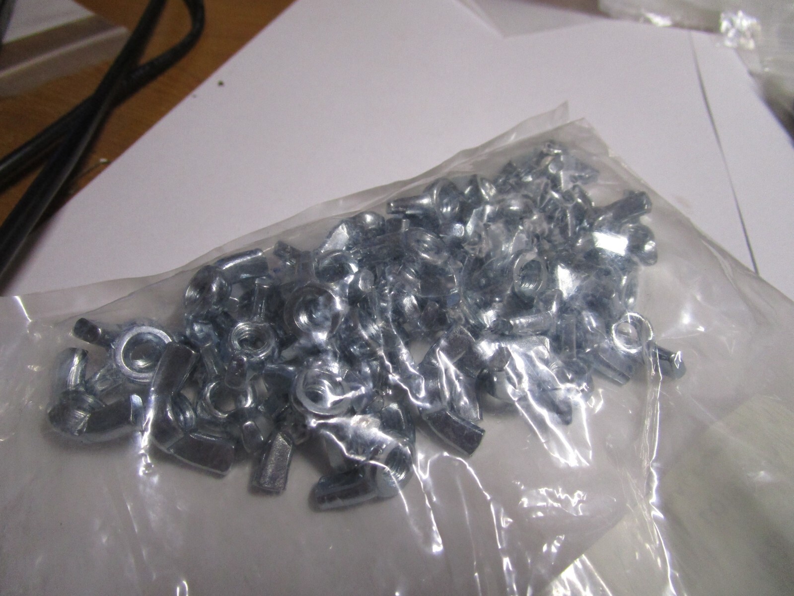 1/4-20 Zinc Plated Cold Forged Wing Nut QTY 50