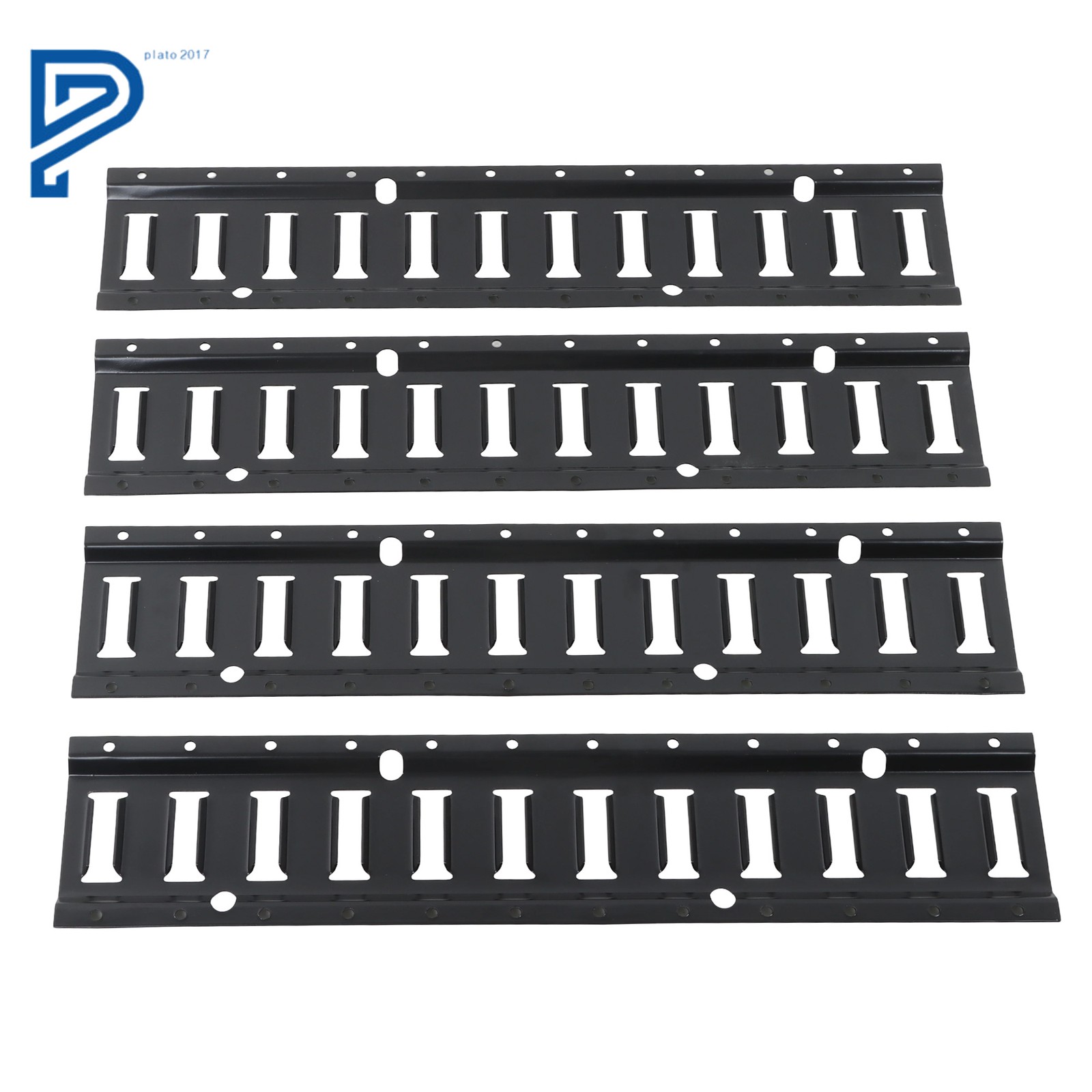 12 Pack E Track Tie Down Rails Power Coated E-Tracks 2' For Trailers