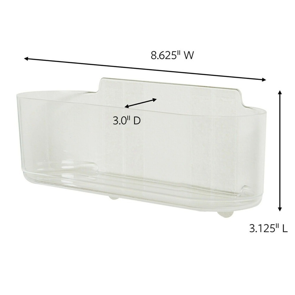 Under Sink Organizer Clear Large Wall Mounted Bathroom Storage Caddy