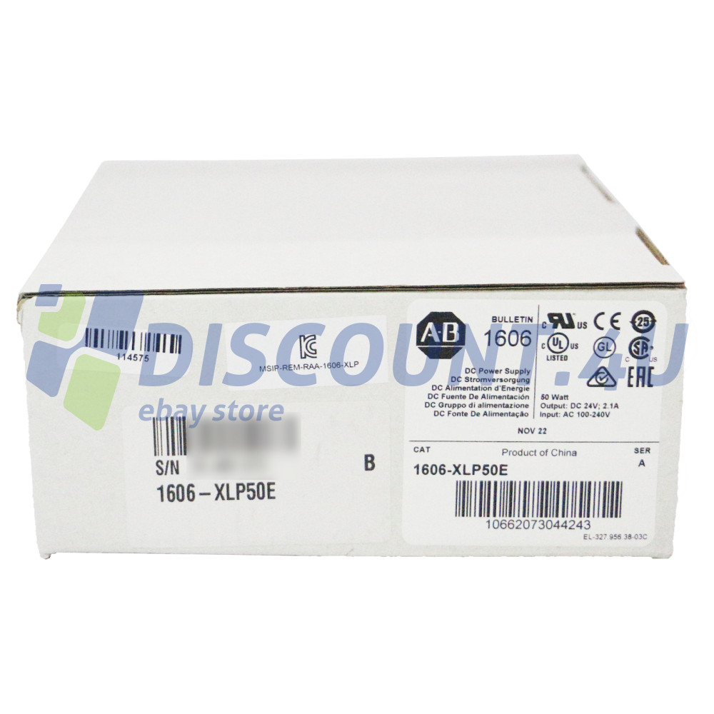 New Factory Sealed Allen-Bradley 1606-XLP50E POWER SUPPLY 1606XLP50E