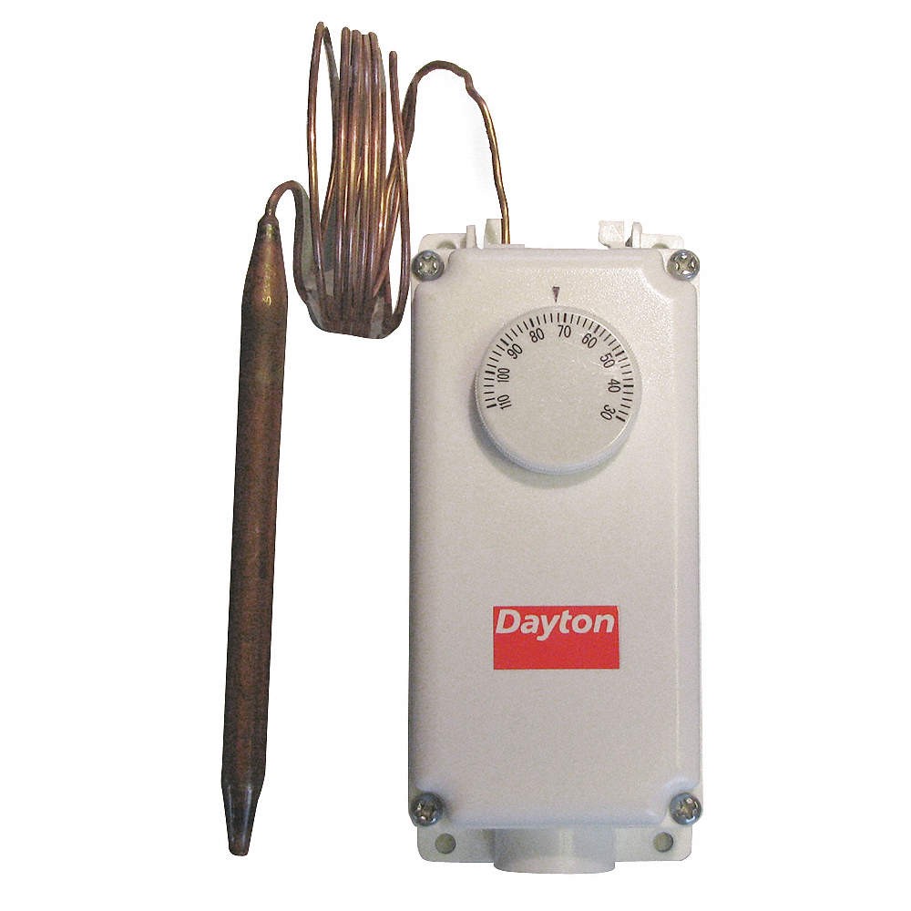 DAYTON 2NNR6 Remote-Bulb Control,H/C,5in Bulb Length 2NNR6