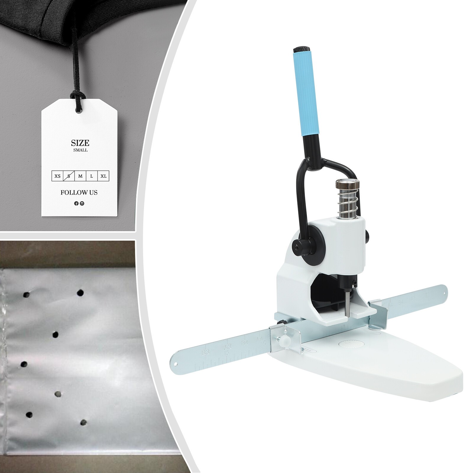 Manual Single Hole Punching Machine Paper Hole Puncher for Office 26.5*13*37cm