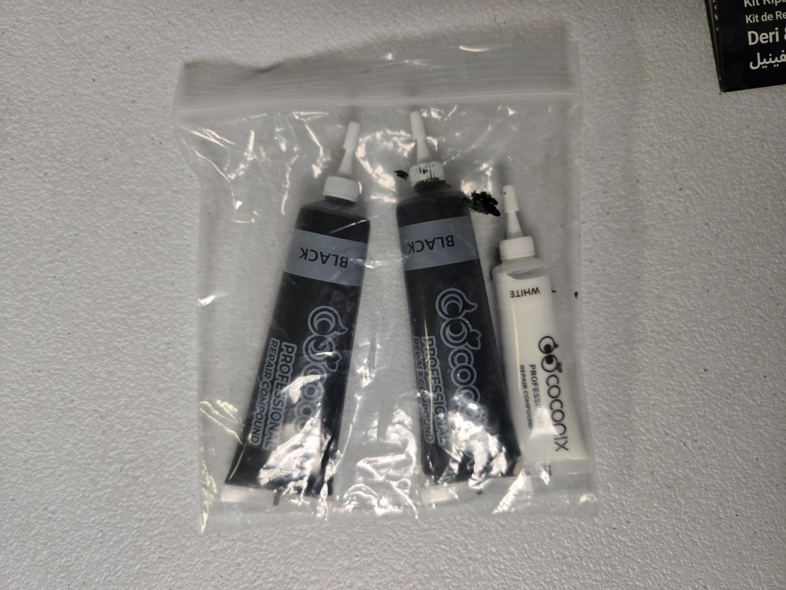 COCONIX Leather Care PRO Professional Black Leather & Vinyl Repair Kit