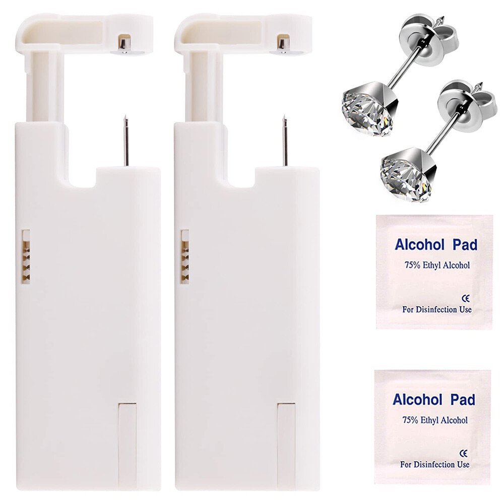 2Pcs Ear Nail Gun Disposable Aseptic Household Piercing Tools New Generation