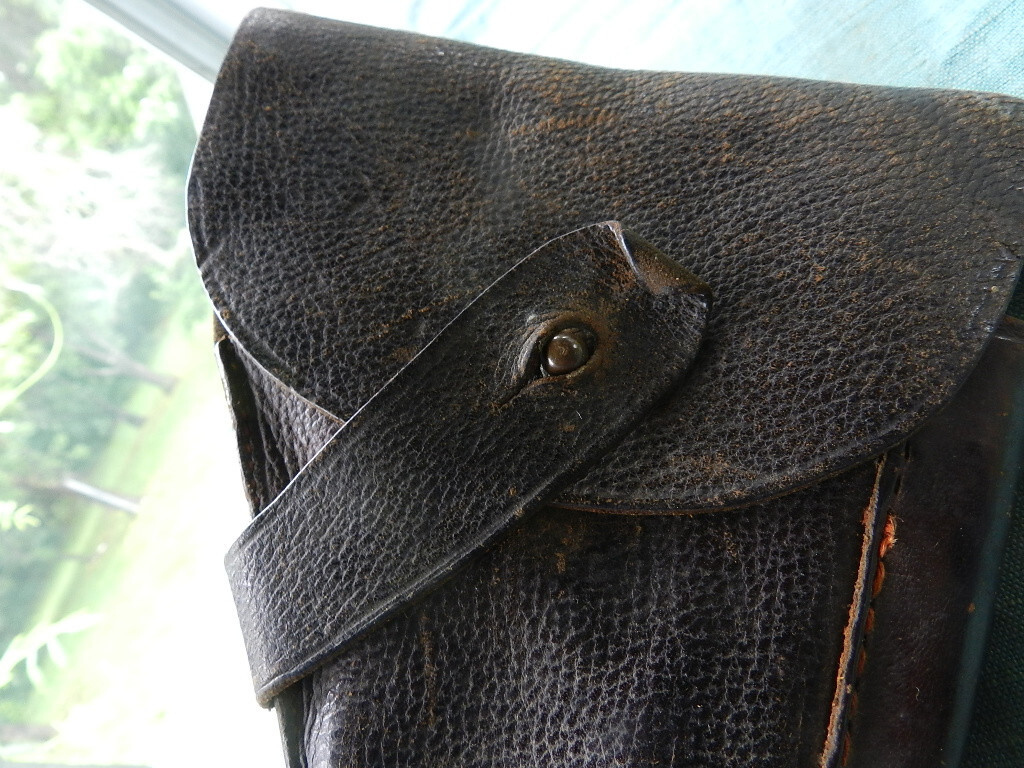 RARE German Germany WW1 Luger P08 Commercial Pistol Leather Holster