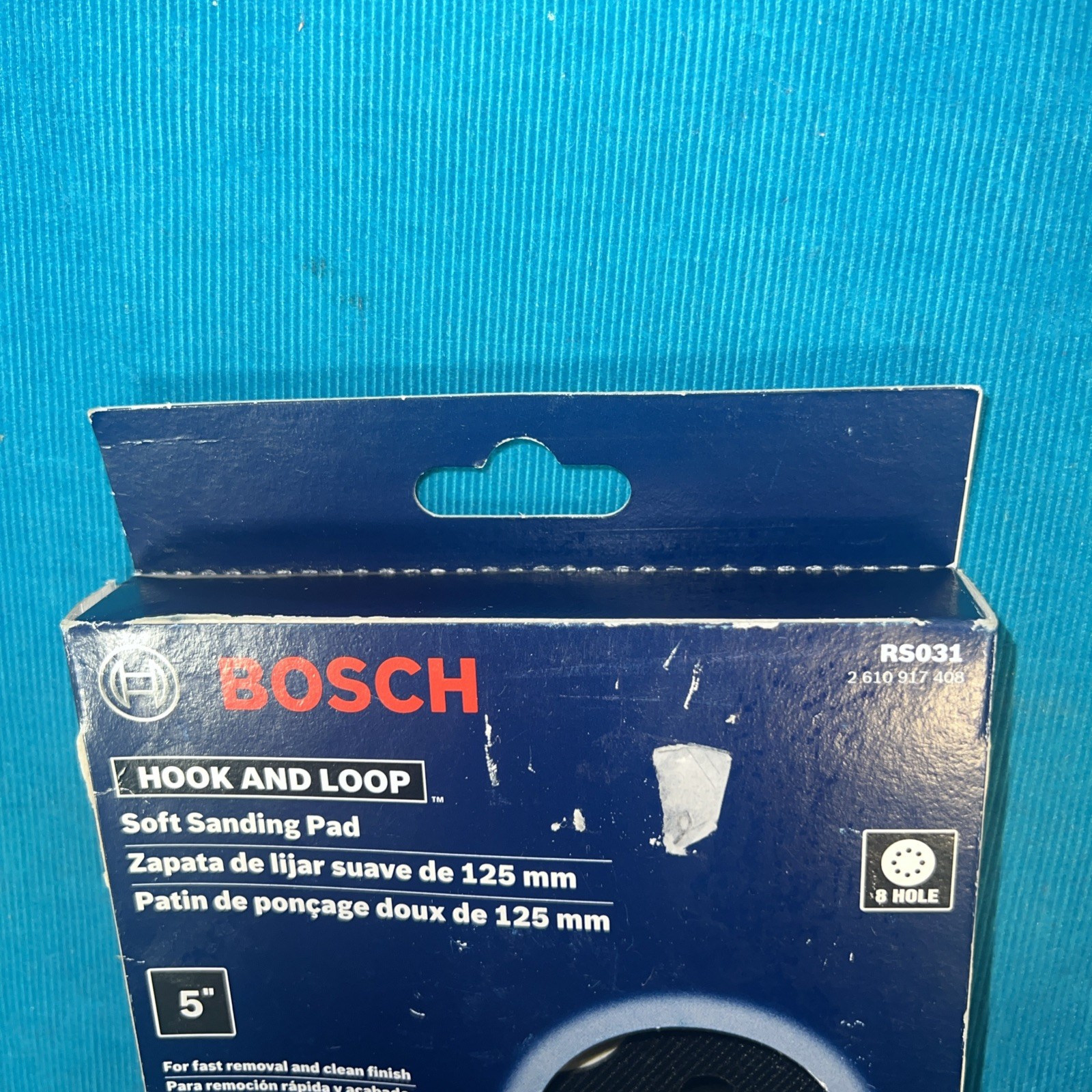 Bosch 1295DVS Sander Replacement 5" Soft Hook & Loop Pad 2610917408 - RS031