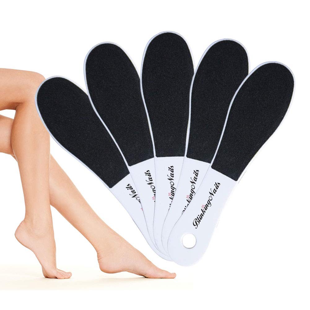 Foot File, Callus Remover Professional 5 Count (Pack of 1), Black