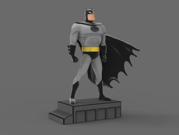 UNPAINTED Batman Animated Series Diorama 3d Printed Model Kit