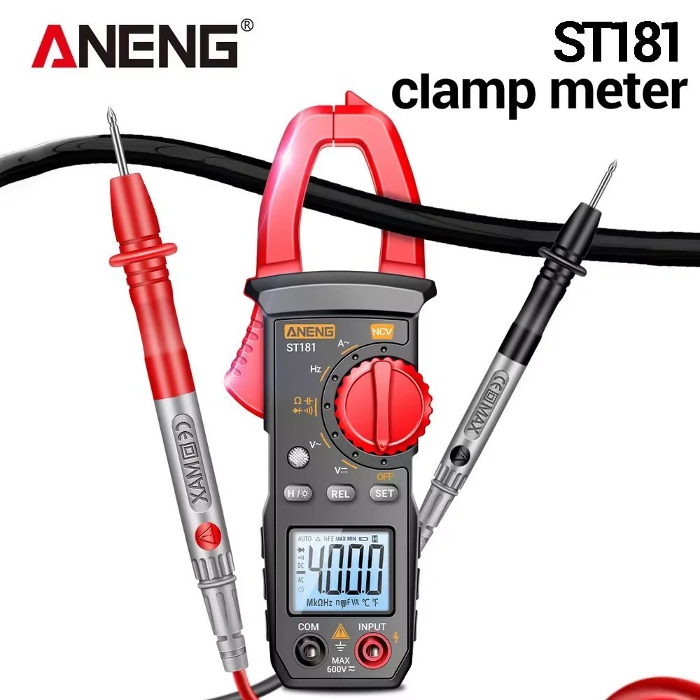 Digital Multimeter Tester AC DC Volt Ohm Amp Clamp Meter Auto Range LCD Handheld