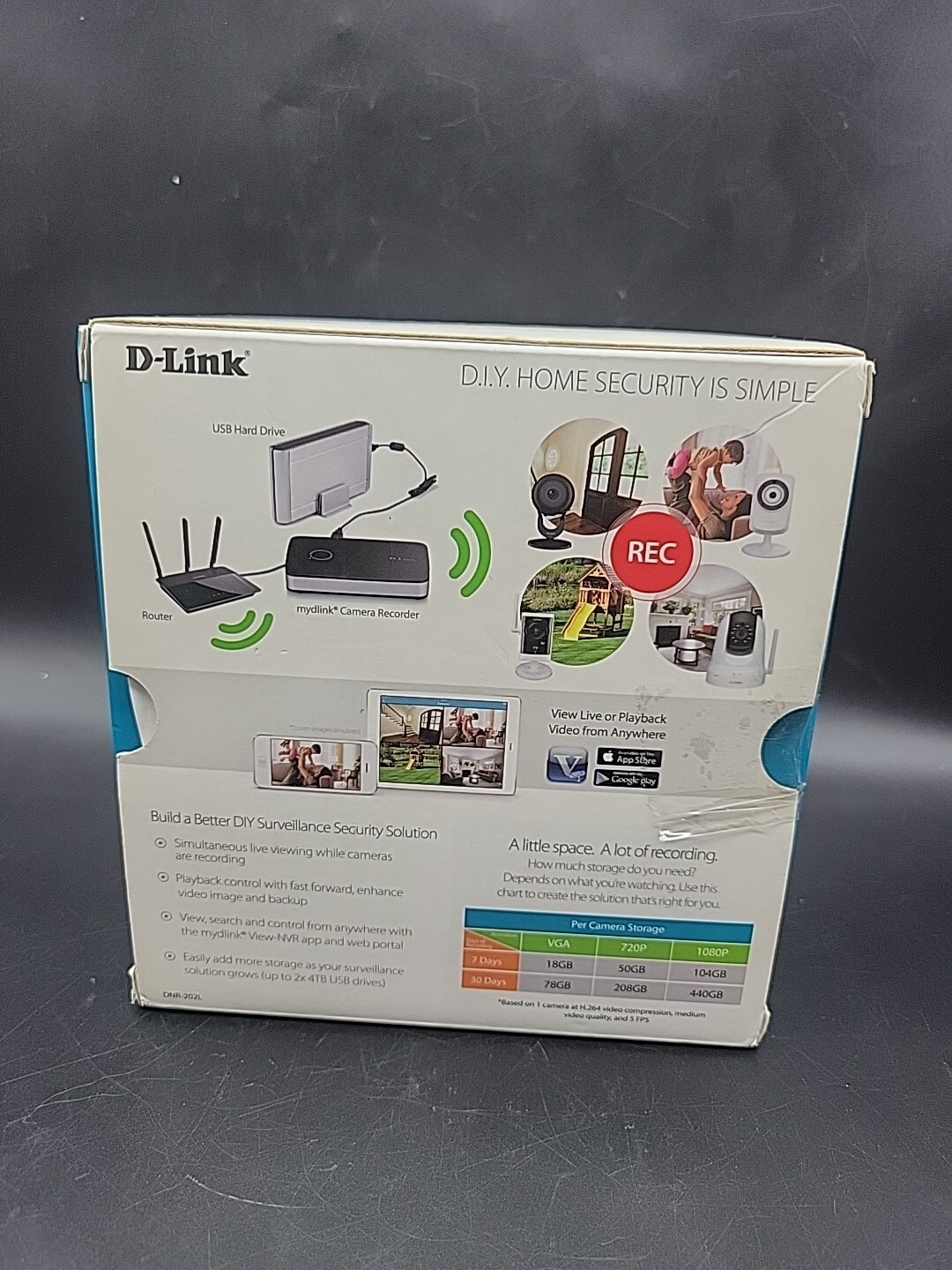 D-Link Camera Video Recorder Stream mydlink-Enabled (DNR-202L)