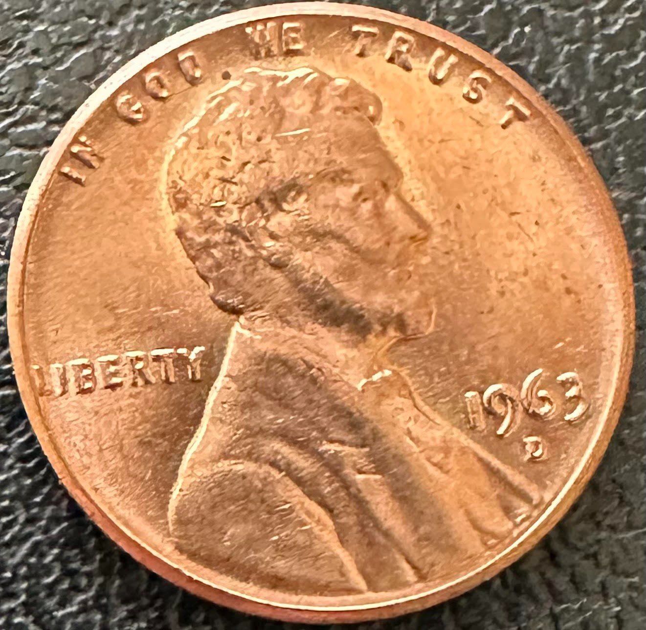 UNITED STATES 1963 - D DENVER MINT 1c UNCIRCULATED LINCOLN MEMORIAL PENNY