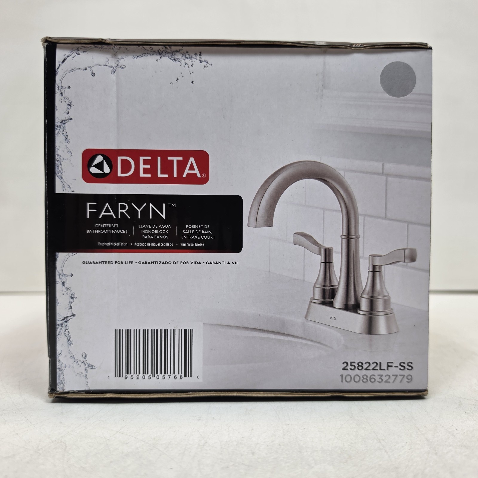 Delta Faryn Brushed Nickel Bathroom Faucet 25822LF-SS