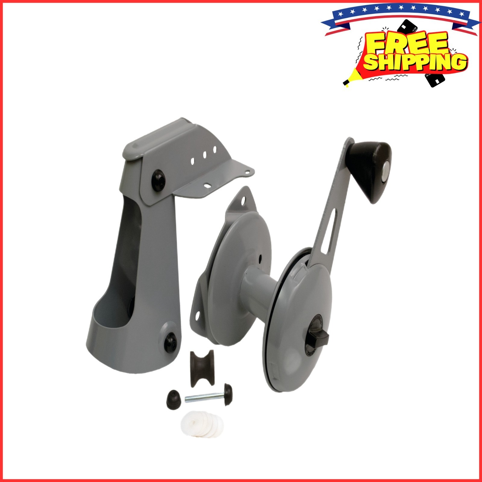 Attwood 13710-4 Anchor Lift System, Lifts and Drops Anchor - Heavy-Gauge Steel