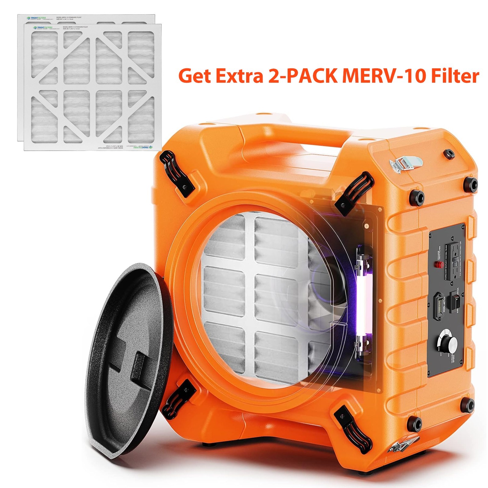 ALORAIR PureAiro HEPA Pro 970 Air Scrubber 3-Stage Filtration w/UV-C & Hourmeter