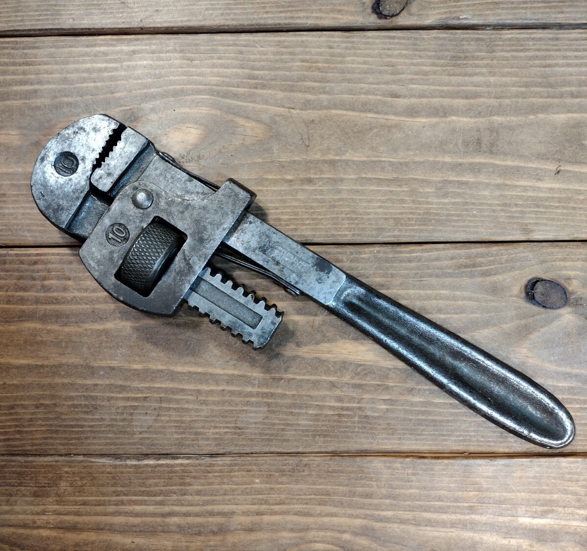 Vintage Stillson 10" Pipe Wrench The Erie Tool Works Erie PA USA