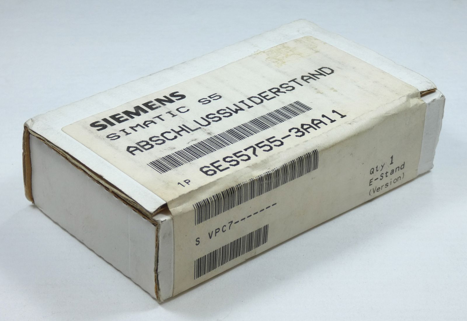 Siemens Simatic S5 6ES5755-3AA11 terminating resistor-sealed-