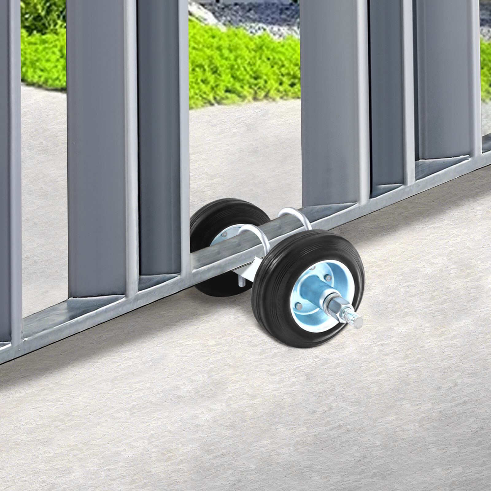 Modern Heavy Duty Sliding Gate Wheels Kit Rolling Gate Hardware Kit Double Wheel