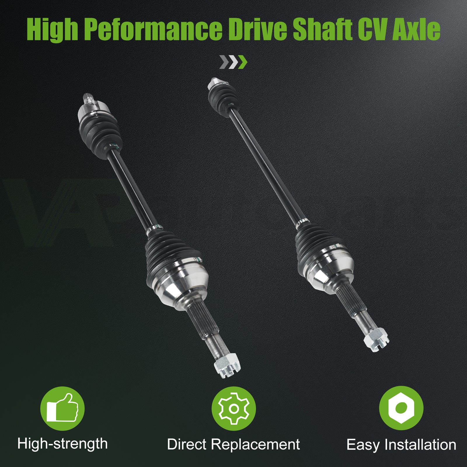2x Front Left Right CV Axle Shaft Assembly For 2013-2019 Nissan Sentra 1.8L