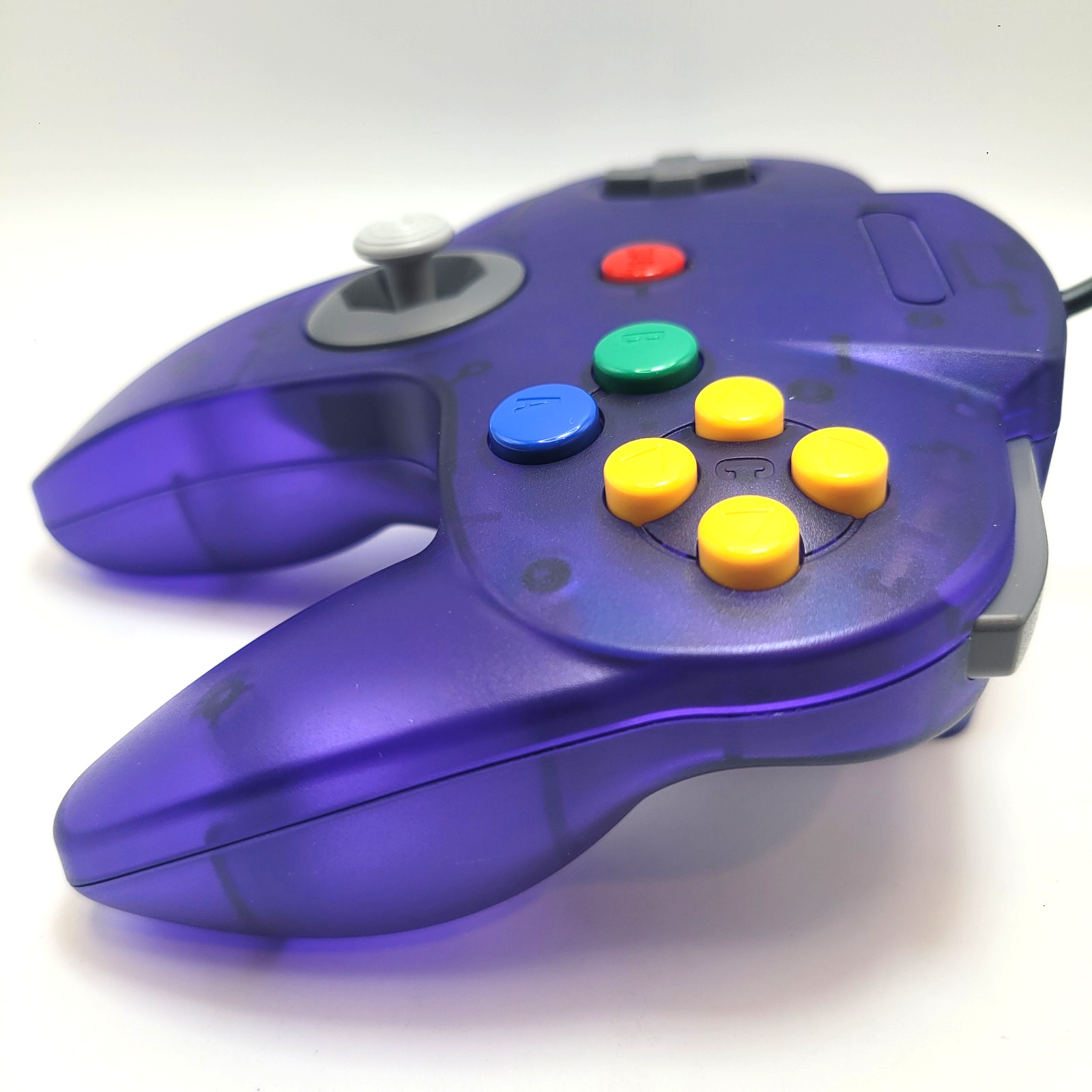 Nintendo 64 Wired Controller for N64 - TeknoGame® - Clear Grape Purple - NEW!