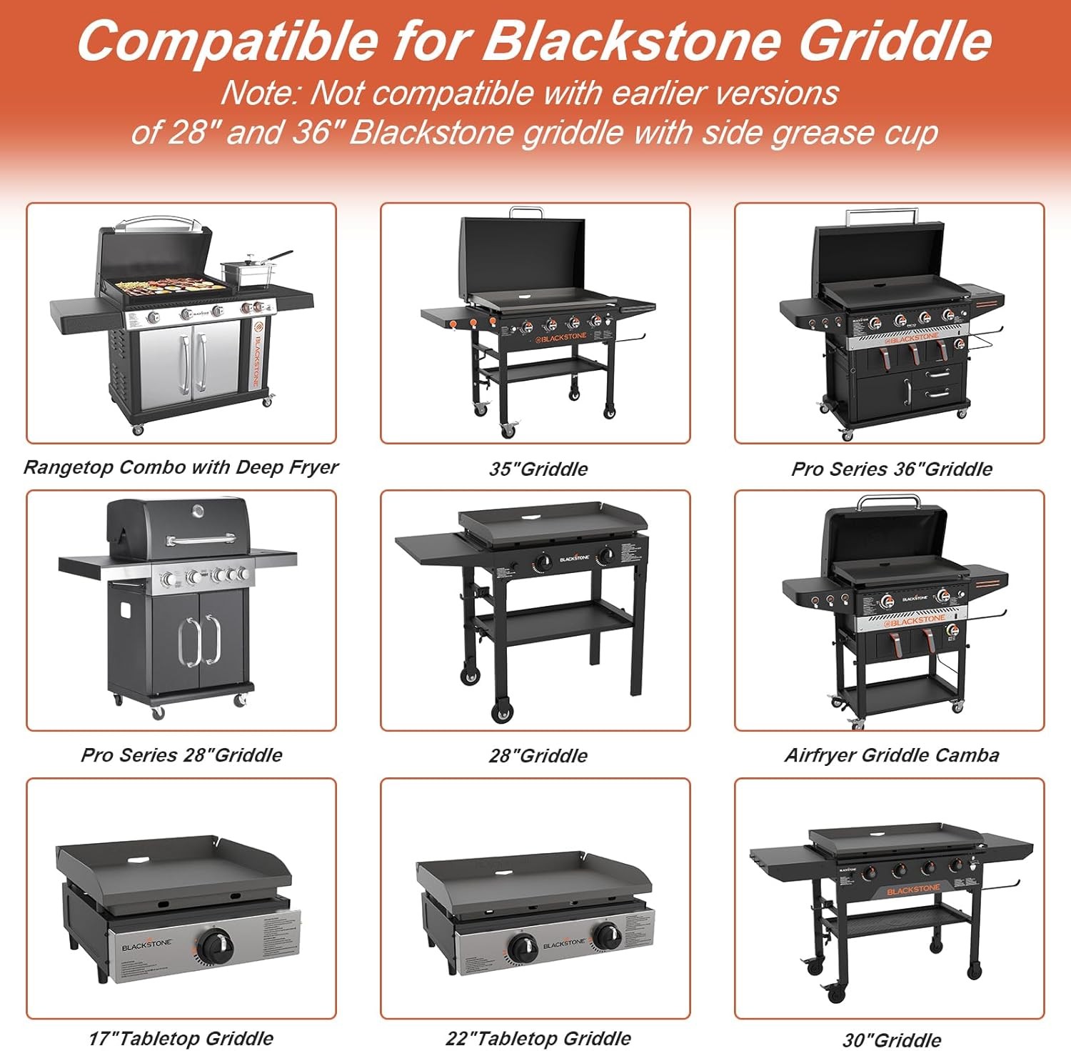 20 Pack Blackstone Griddle Accessories 5017 Grease Cup Liners Aluminum Foil Drip