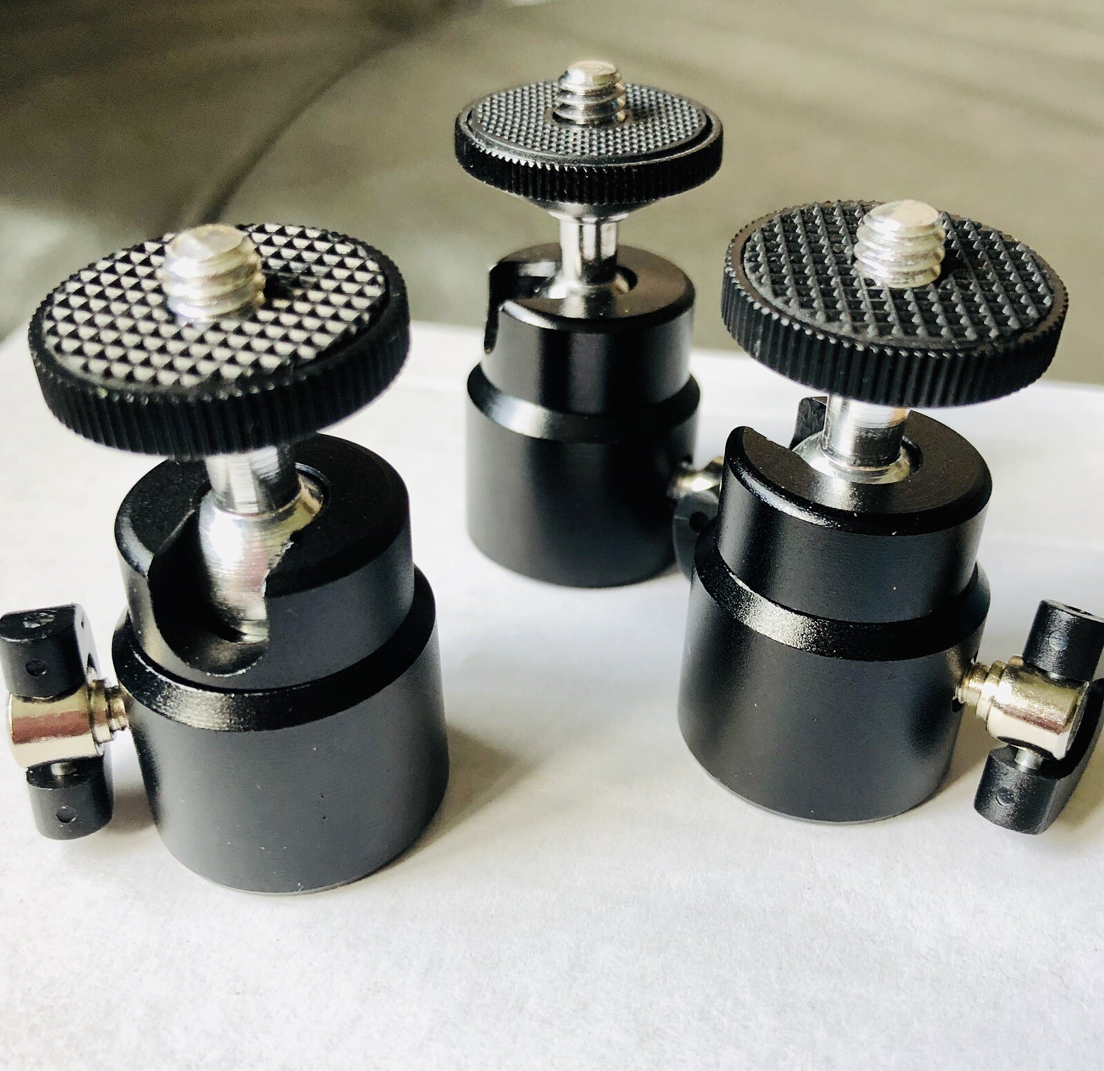 Three Mini Ball Heads 360 1/4-20 Size