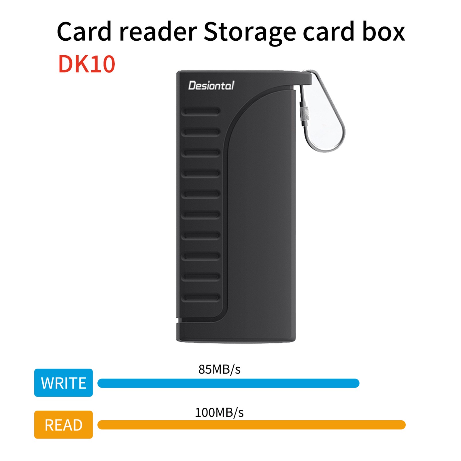 High-Speed SD Card Reader Type-C Interface SD/TF/SIM Card Carrying Case Holder