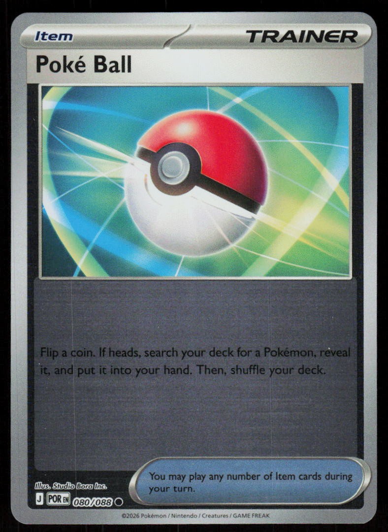 Poke Ball 080/088 Common Perfect Order Pokemon Reverse Holo Near Mint