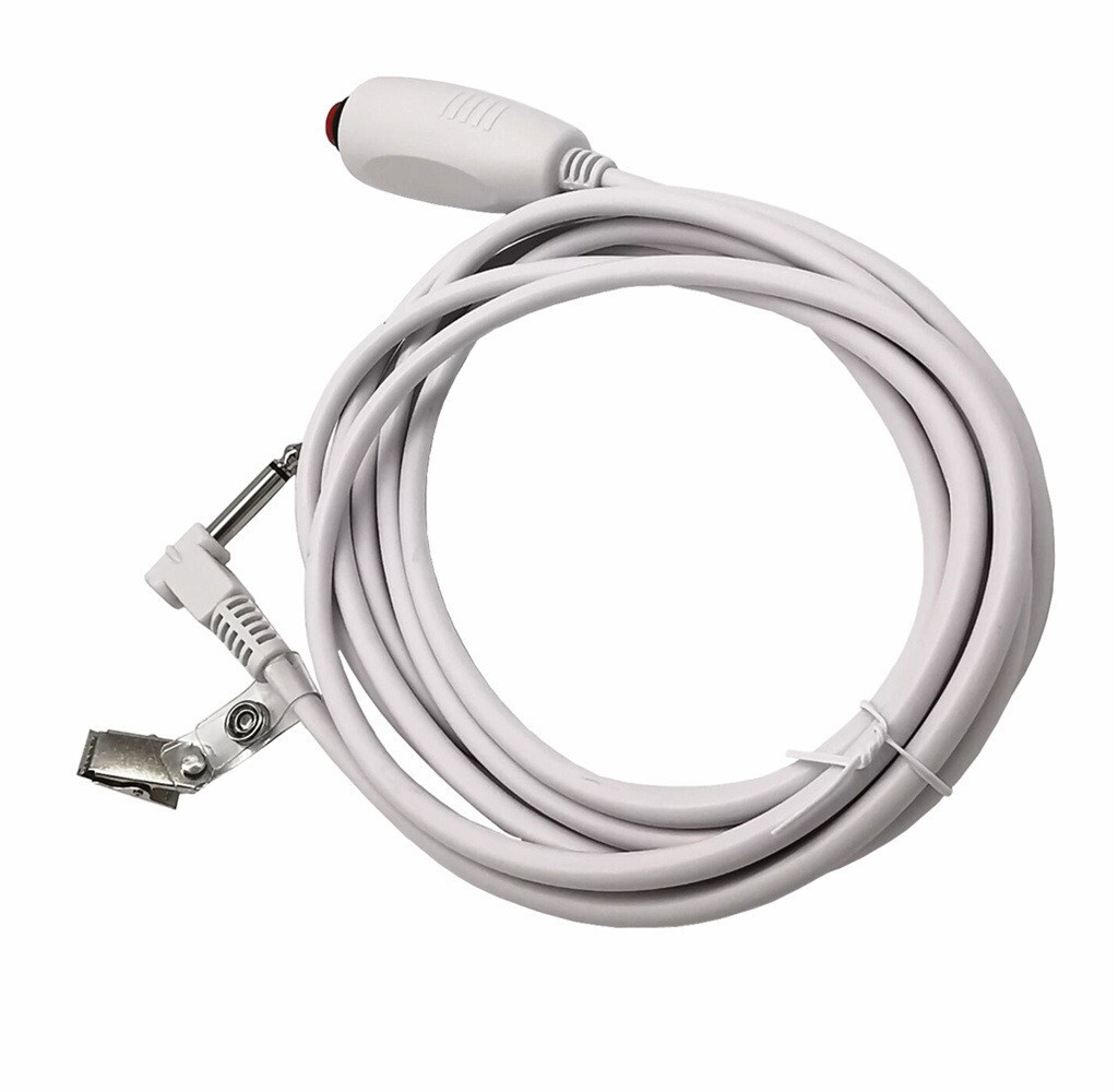Universal Push Button Cable Nurse Station Call Cord with Bed Sheet Clip 6.35mm
