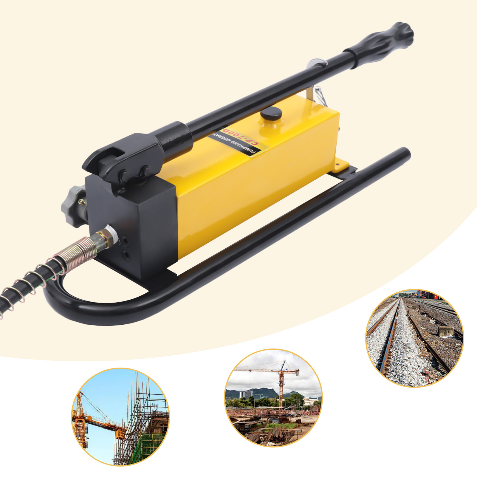 CP-700D Manual Hydraulic Pump Smooth Surface Large Reservoir Capacity   HOT