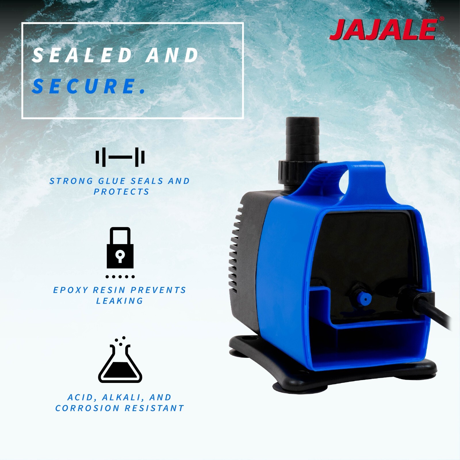 Amphibious water pump 1200 GPH 1pc.
