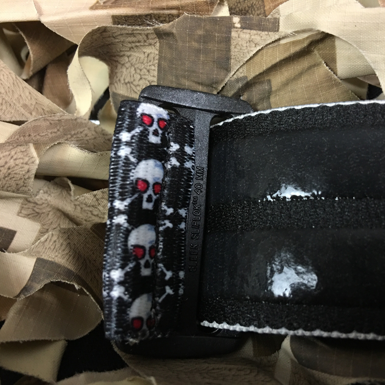 NEW KM Paintball Universal Mask Goggle Strap - 09 Skull Candy
