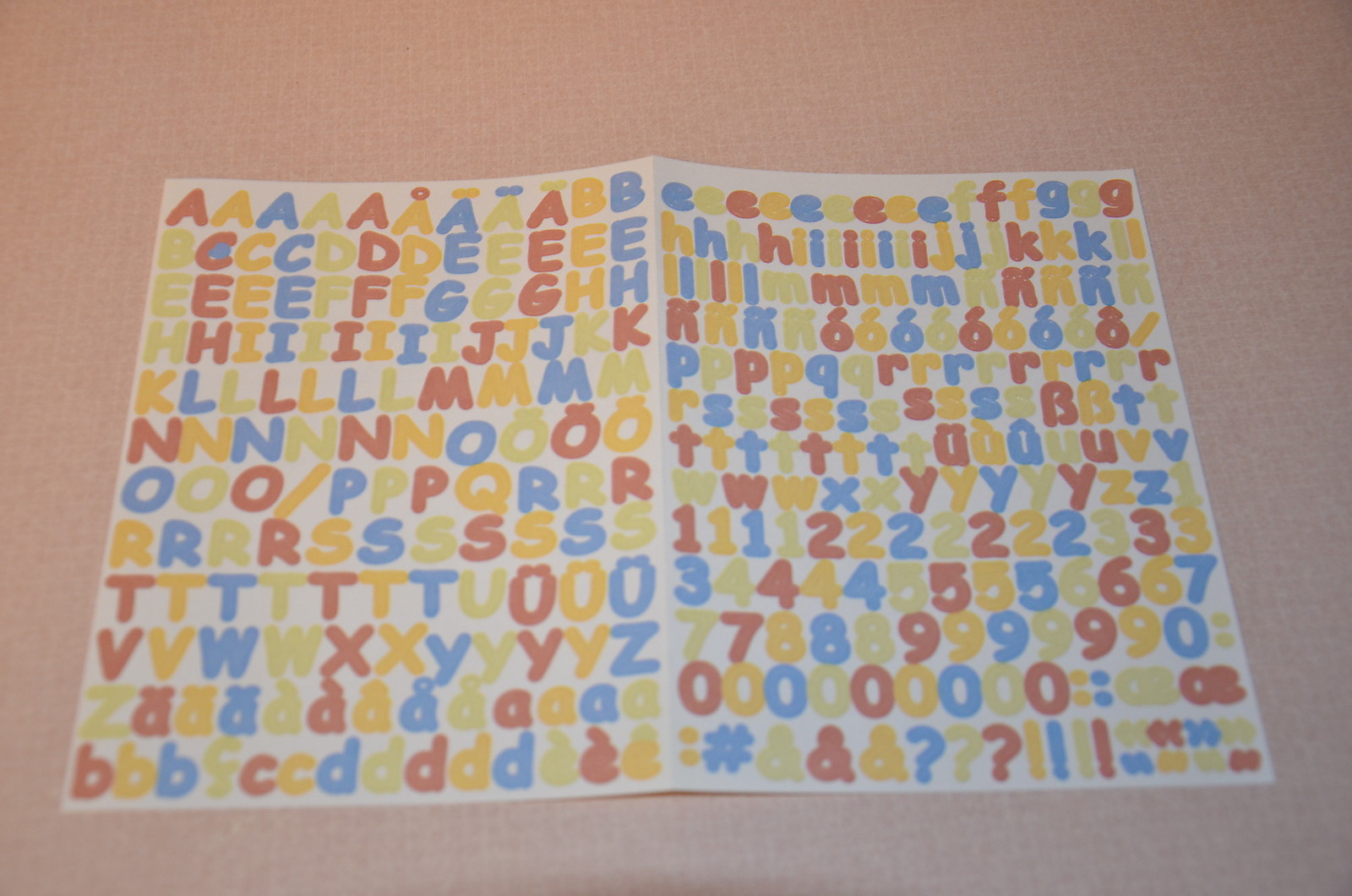 Creative Memories ABC/123 Mini Sassy Personalize Sticker Sheet