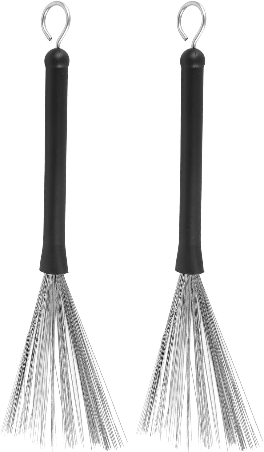 Wire Brushes for Drum Set Retractable Smooth Jazz Adjustable Fan